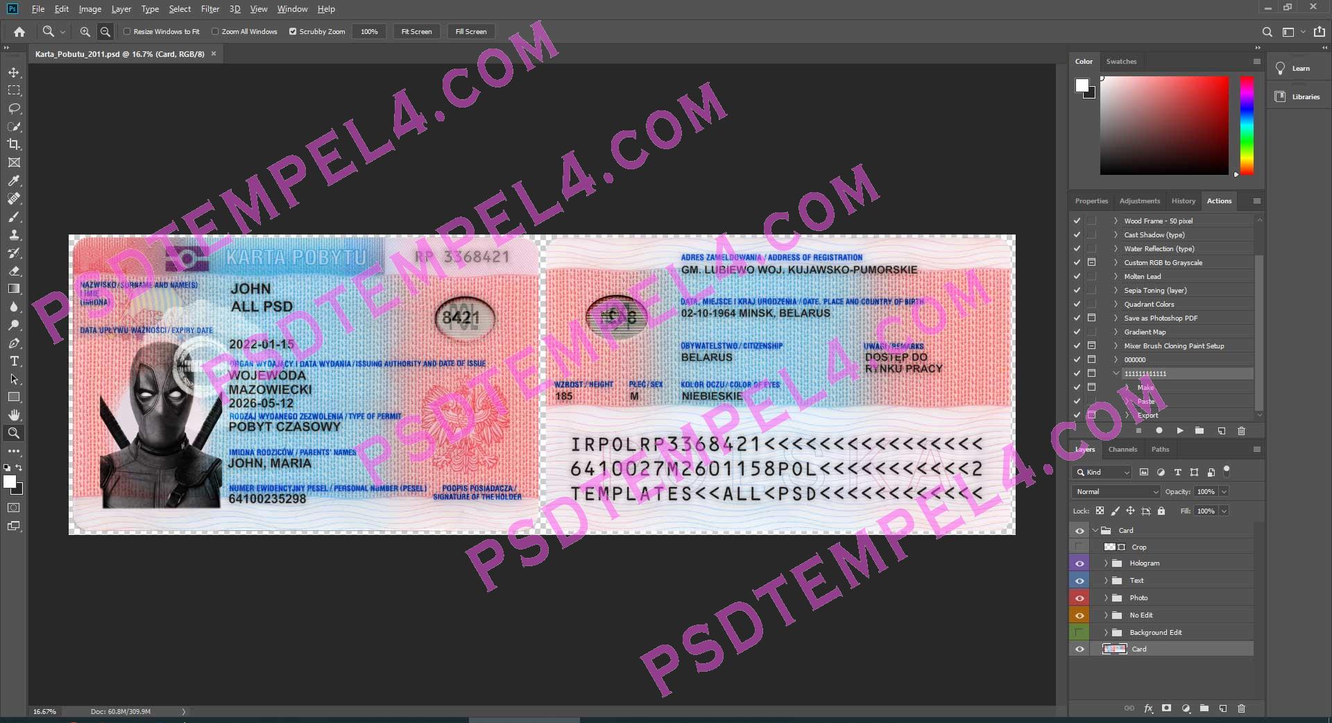 Poland Karta Pobutu id card